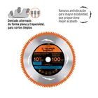 Disco sierra 10' p/aluminio, 100 dientes centro 5/8', EXPERT 3