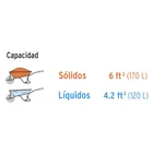 Carretilla concha plástica 6 ft Imponchable b/tubular,Truper 4