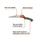 Serrucho plegable 7' hoja recta 11 DPP mango plástico,TRUPER 2