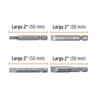 Estuche con 6 puntas planas combinadas largo 2', EXPERT 3