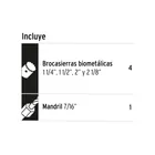 Juego de 4 brocasierras bimetálicas y 1 mandril, EXPERT 2