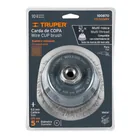Carda copa 5' alambre ondulado grueso, Multi-rosca, TRUPER 4