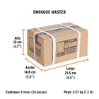 Dado de 3/16', 12 puntas, cuadro 1/4', TRUPER 7