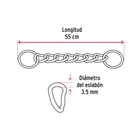 Collar de entrenamiento para perro, 55 cm, eslabón 3.5 mm 4