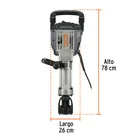 Martillo demoledor HEX 20 kg, 55J, 1600W, TRUPER EXPERT 2