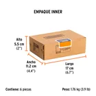 Dado largo impacto de 22 mm, 6 puntas, cuadro 1/2', TRUPER 6