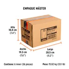 Dado largo impacto de 26 mm, 6 puntas, cuadro 1/2', TRUPER 7