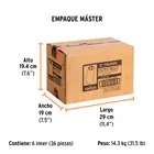 Dado largo impacto de 27 mm, 6 puntas, cuadro 1/2', TRUPER 6