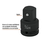 Adaptador de Impacto 3/4' (H) x 1' (M), TRUPER 2