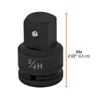 Adaptador de Impacto 3/4' (H) x 1' (M), TRUPER 3