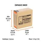 Adaptador de Impacto 3/4' (H) x 1' (M), TRUPER 6