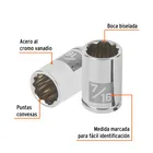 Dado de 7/16', 12 puntas, cuadro 1/4', TRUPER 2