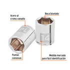 Dado de 14 mm, 6 puntas, cuadro 1/4', TRUPER 2