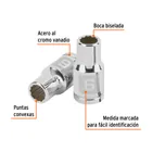 Dado de 6 mm, 12 puntas, cuadro 1/4', TRUPER 2