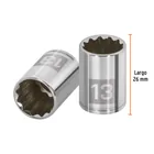 Dado de 13 mm, 12 puntas, cuadro 1/4', TRUPER 3