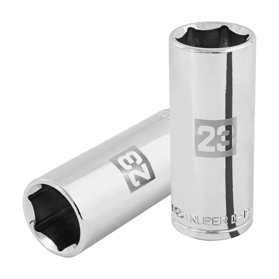 Dado largo de 23 mm, 6 puntas, cuadro 1/2', TRUPER