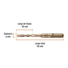 Broca SDS Plus 6 x 110 mm, TRUPER 3