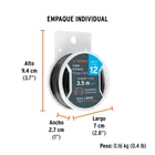 Carrete con 3.5 m de cable primario negro calibre 12, TRUPER 5