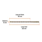 Broca SDS Plus 10 x 260 mm, TRUPER 3