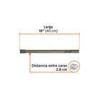 Cincel plano zanco hexagonal de 1-3/8' x 20', TRUPER 6
