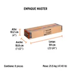 Cincel plano zanco hexagonal de 1-3/8' x 20', TRUPER 8