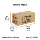 Dado punta larga bristol M10, cuadro 1/2', TRUPER 7