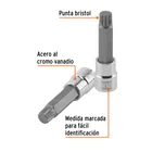 Dado punta larga bristol M16, cuadro 1/2', TRUPER 2