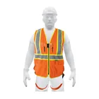 Chaleco de seguridad para arnés, alta visibilidad, naranja 1