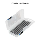 Estuche con 5 puntas de cruz PH3 largo 4', TRUPER EXPERT 4