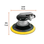 Lijadora orbital neumática industrial 6', TRUPER 2