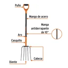 Bieldo para paja, 5 dientes, mgo de acero 37',puño'Y' TRUPER 2