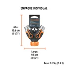 Conector 'Y' 3/4' metálico con recubrimiento para manguera 4