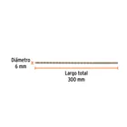Broca para concreto 6 x 300 mm, TRUPER 3