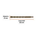 Broca para concreto 25 x 300 mm, TRUPER 3