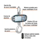 Báscula electrónica colgante, recargable, 500 kg, TRUPER 2