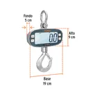 Báscula electrónica colgante, recargable, 500 kg, TRUPER 3