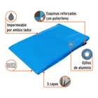 Lona de polietileno reforzada 3 x 6 m, azul, 180g/m2, TRUPER 2