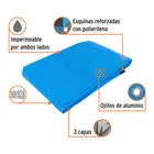 Lona de polietileno reforzada 5 x 7 m, azul, 180g/m2, TRUPER 2