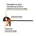 Prensa de ajuste rápido 18' uso rudo, cuerpo nylon, EXPERT 2