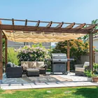 Toldo sombra 80%, raschel beige, 6m x 4m, FIERO 4
