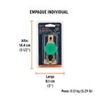 Terminal p/batería con interruptor switch, TRUPER 6