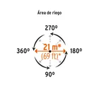 Aspersor metálico, cabeza sola, TRUPER 4