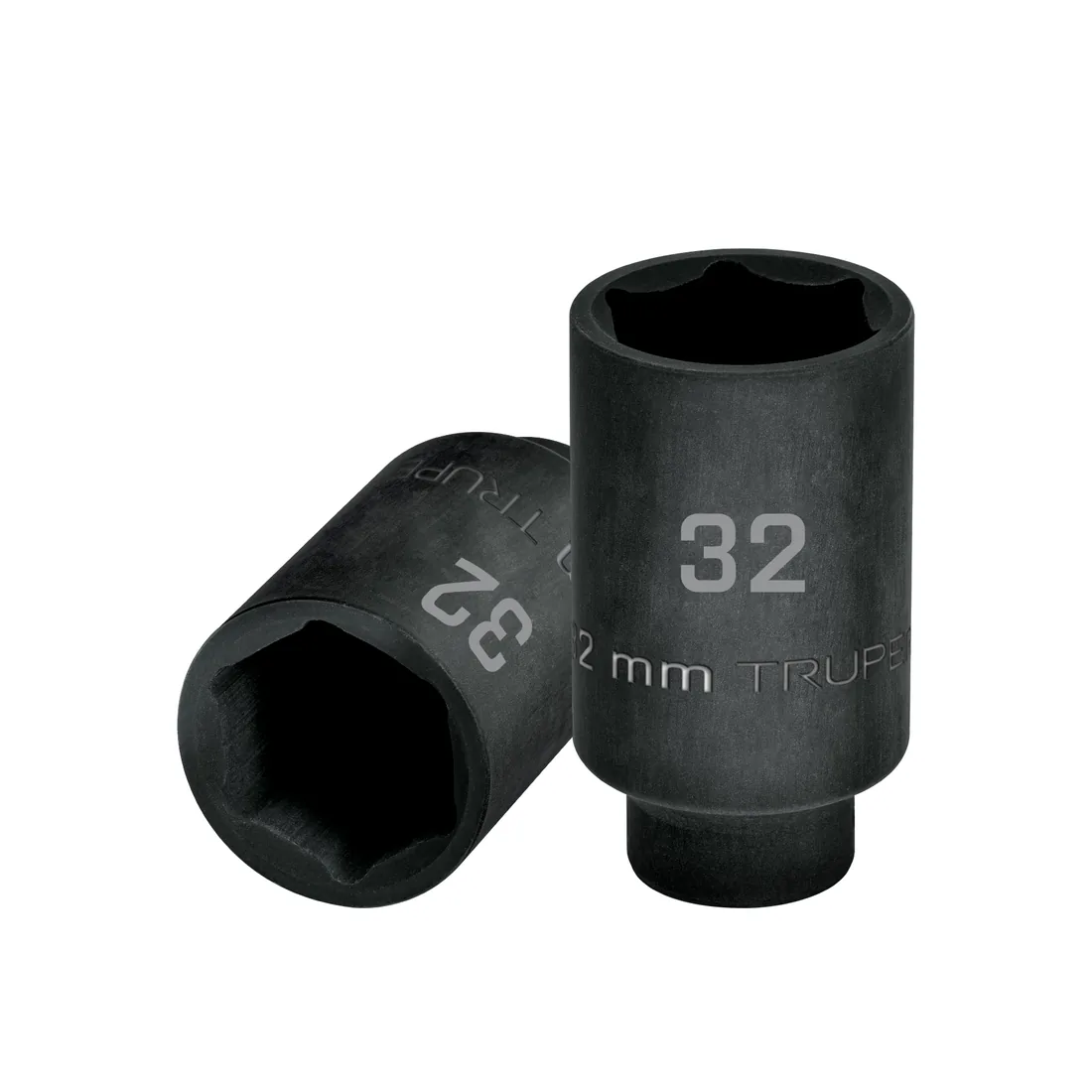 Dado largo impacto de 32 mm, 6 puntas, cuadro 1/2', TRUPER