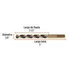 Broca HSS 3/8' Trugold para metal, TRUPER EXPERT 4
