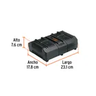 Combo cargador dual con 2 baterías de 2Ah, 20V, TRUPER PRO 3