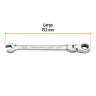 Llave combinada con matraca 10 mm flexible, EXPERT 3