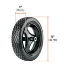 Carretilla 4.75 ft3 angosta, neumática, tubular, TRUPER 3