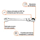 Llave combinada con matraca 3/4' flexible, EXPERT 2