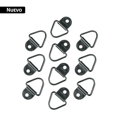 10 anclajes para amarre de carga, anillo en 'V' espesor 1/4'