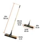 Cepillo industrial, superficies rugosas, cerdas PP, EXPERT 3